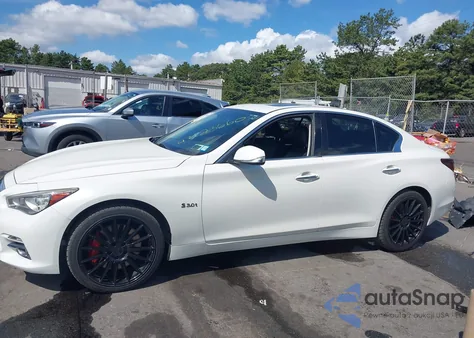 2017 Infiniti Q50 3.0T Red Sport 400/3.0T Signature Edition from USA, damaged, VIN JN1FV7AR2HM870101